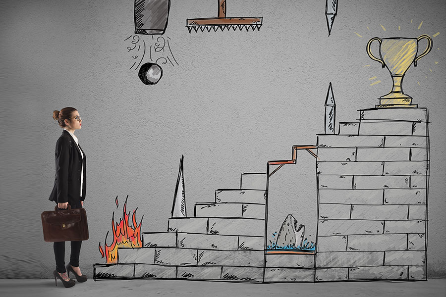 Fear of failure – anxiety, overthinking and lack of confidence illustration picture. Failure Se Darna Kaise Chhode