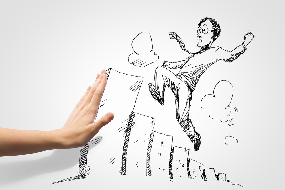 Biggest mistakes people make – procrastination, lack of focus and negative thinking illustration picture.