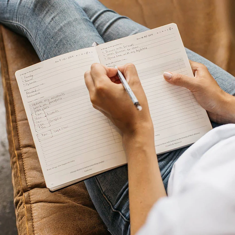 Daily goals planning – writing to do list for productivity and time management picture.