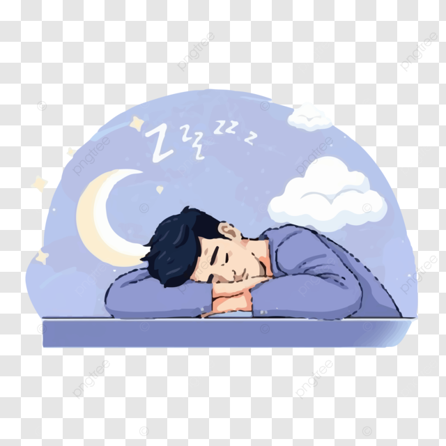 Importance of proper sleep – healthy sleep routine for body recovery and mental health illustration picture.