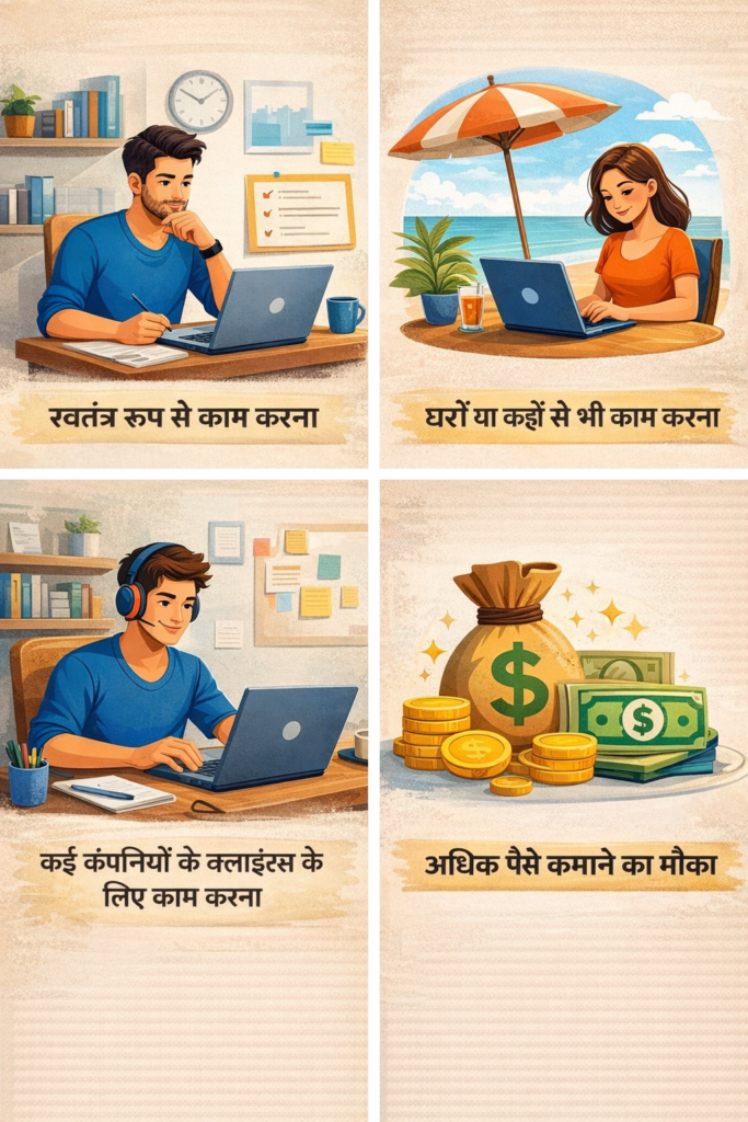 Freelancing शुरू करने के फायदे