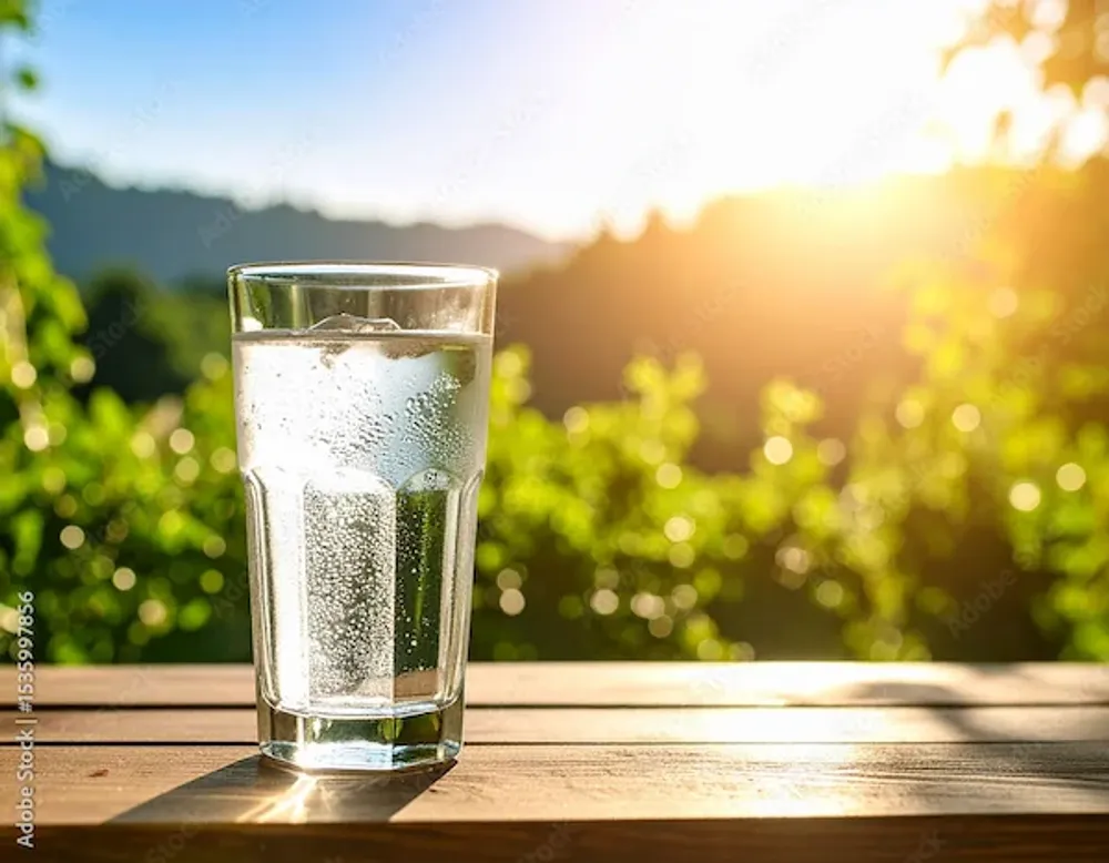 Morning hydration habit – drink water empty stomach health benefits illustration picture.