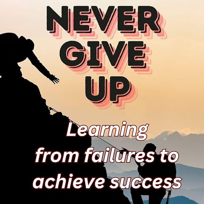 Learn from failure – growth mindset resilience and success illustration picture.